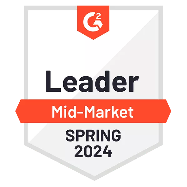 G2 Leader Mid-Market Spring 2024